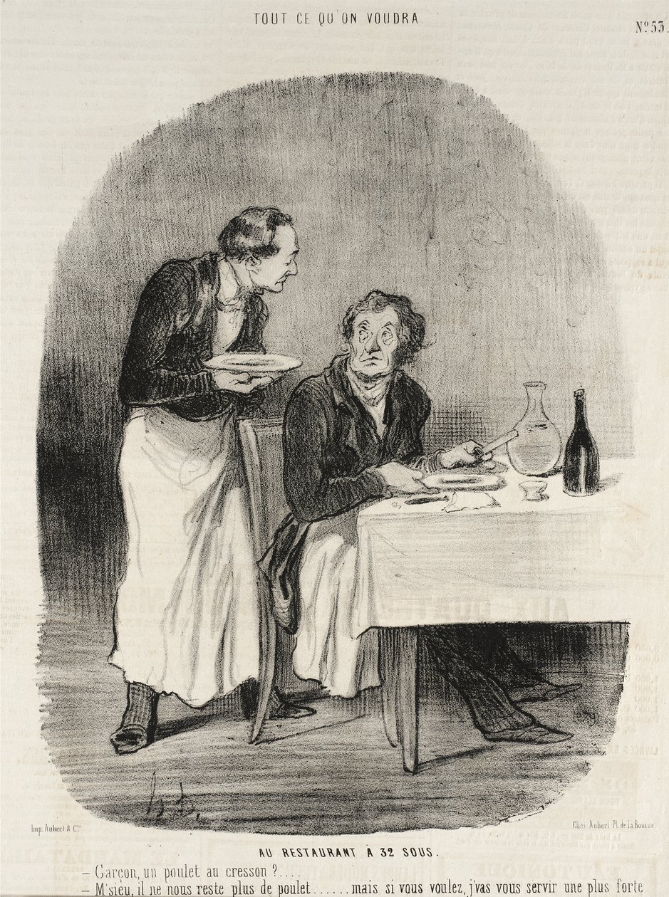 Al ristorante a 32 soldi da Honoré Daumier