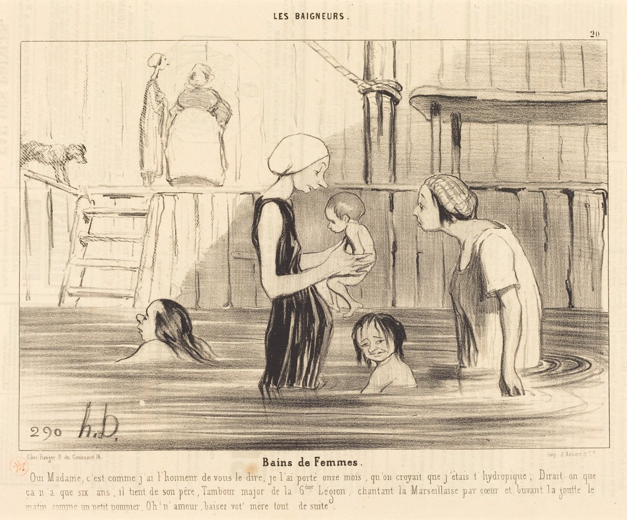 Bagni delle donne da Honoré Daumier