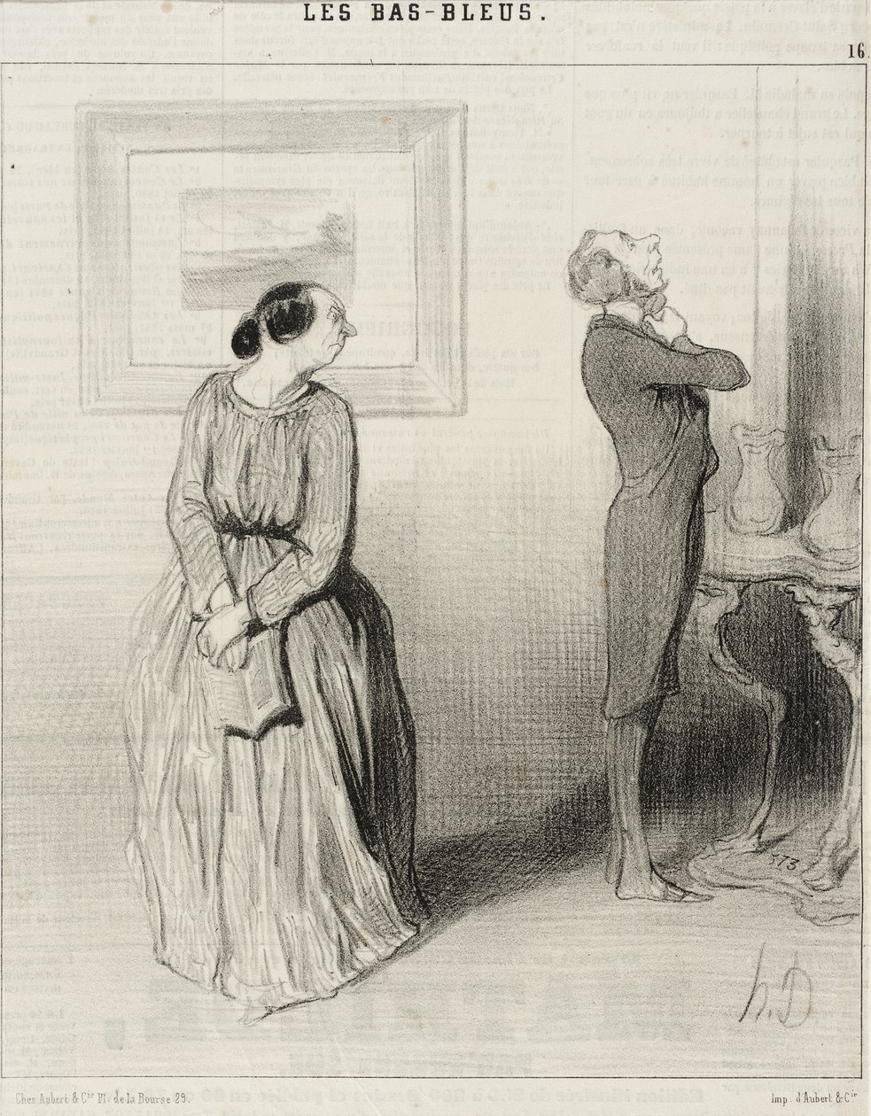 Bichette... vieni a sistemarmi la coccarda!... da Honoré Daumier