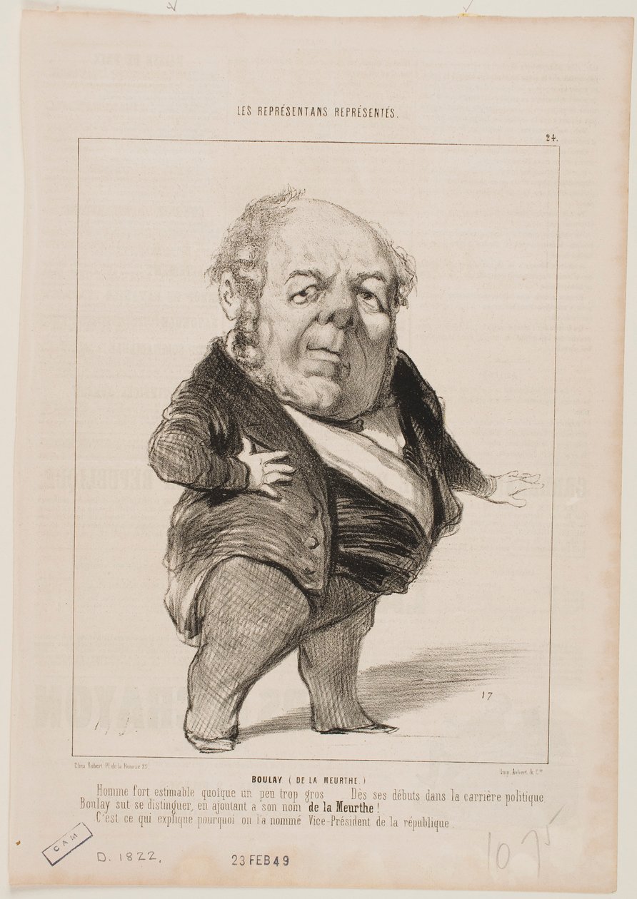 Boulay (de la Meurthe) da Honoré Daumier