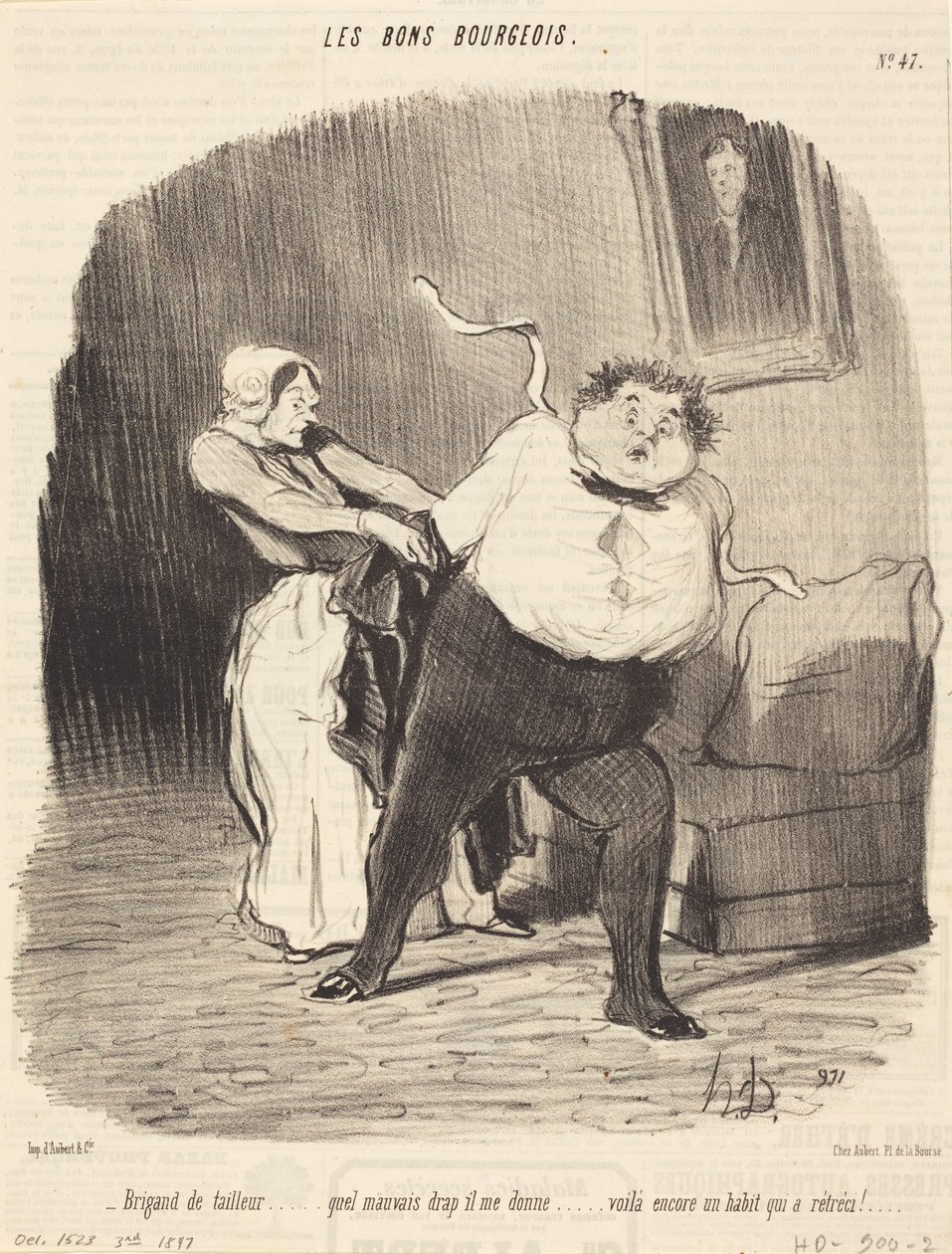 Brigante sarto... un altro abito... ristretto! da Honoré Daumier