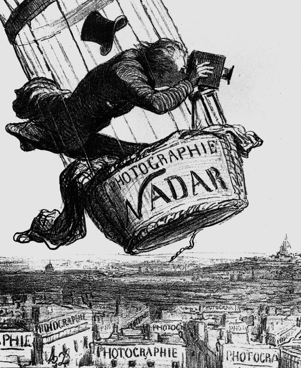 Caricatura di Gaspard-Felix Tournachon, alias Nadar (1820-1910) 1862 da Honoré Daumier
