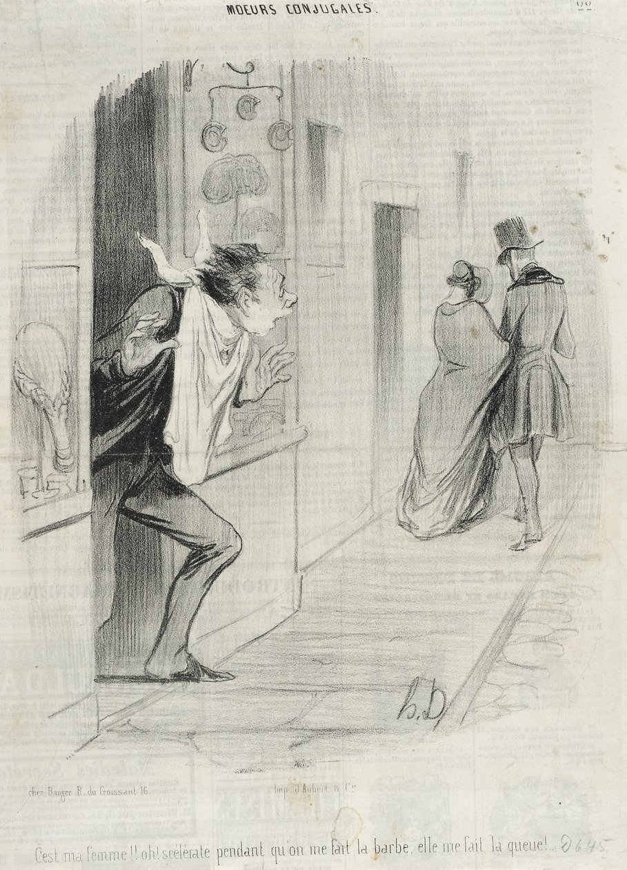 È mia moglie!!... da Honoré Daumier