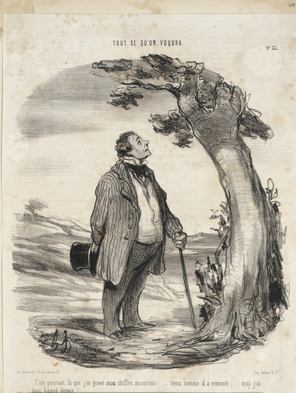 Eppure è proprio lì che ho inciso il mio numero... da Honoré Daumier
