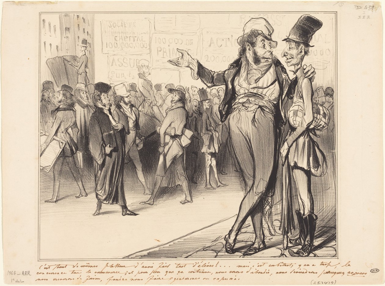 È pur lusinghiero aver avuto tanti allievi!... da Honoré Daumier