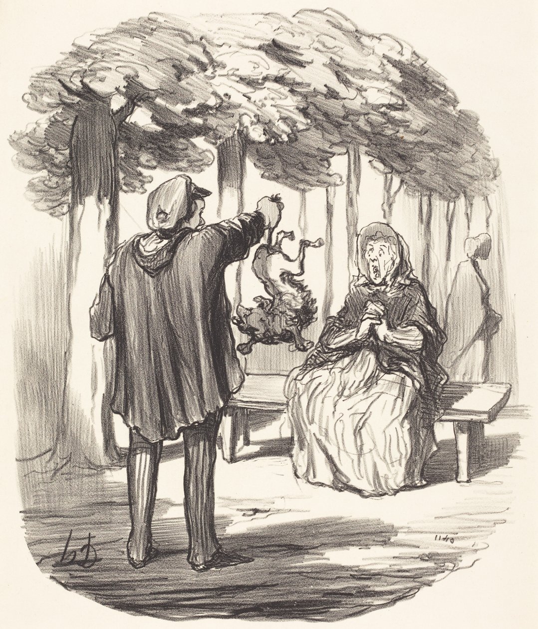 È il vostro cane quello là? da Honoré Daumier