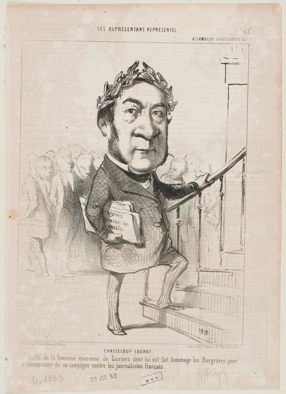 Chasseloup-Laubat da Honoré Daumier