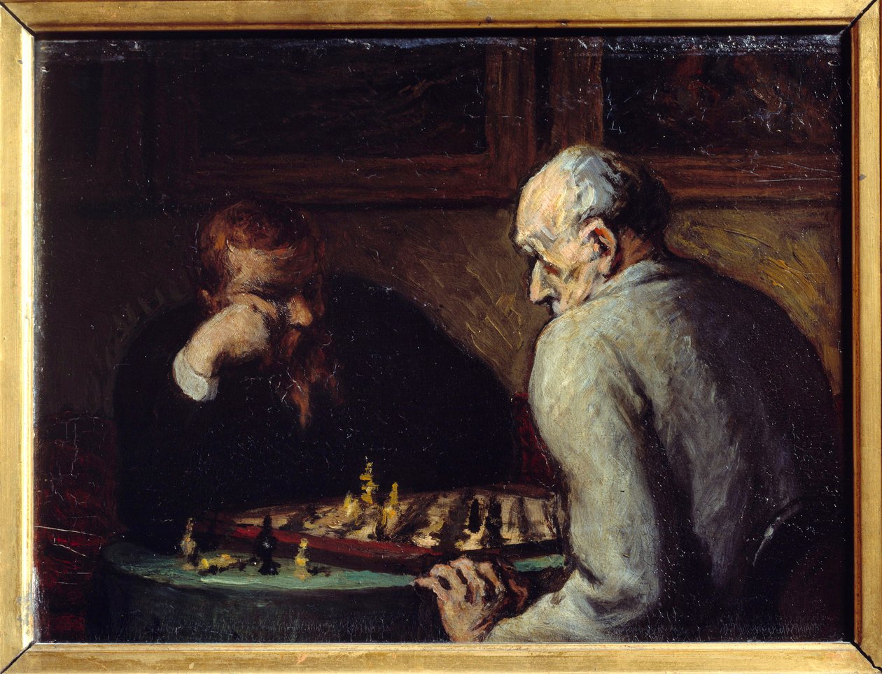 Giocatori di scacchi da Honoré Daumier
