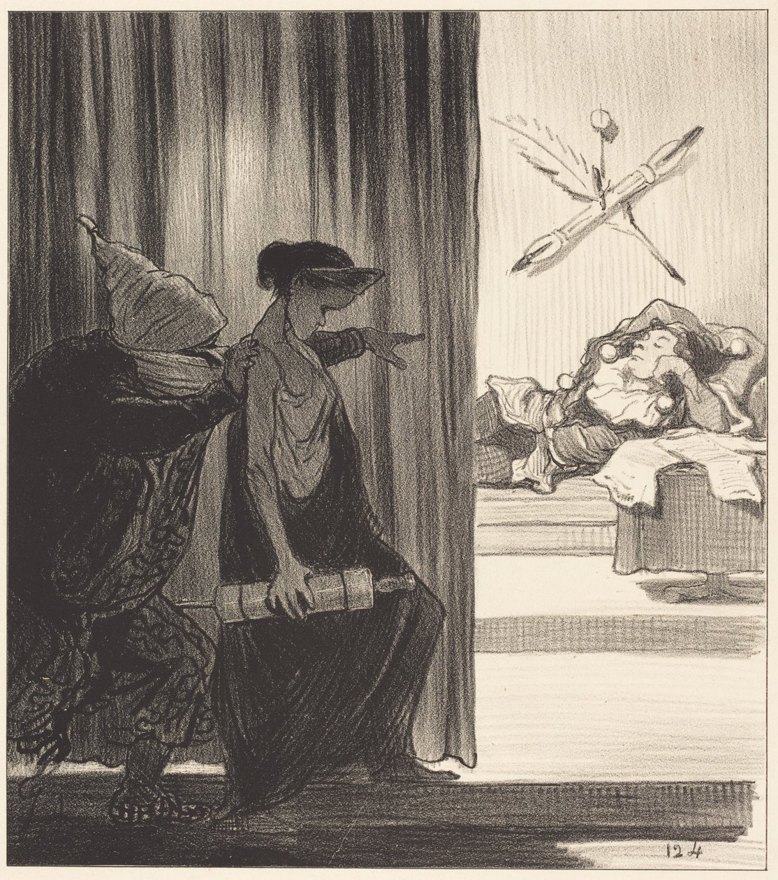 Clitennestra Spinta da Mimi Véron... da Honoré Daumier