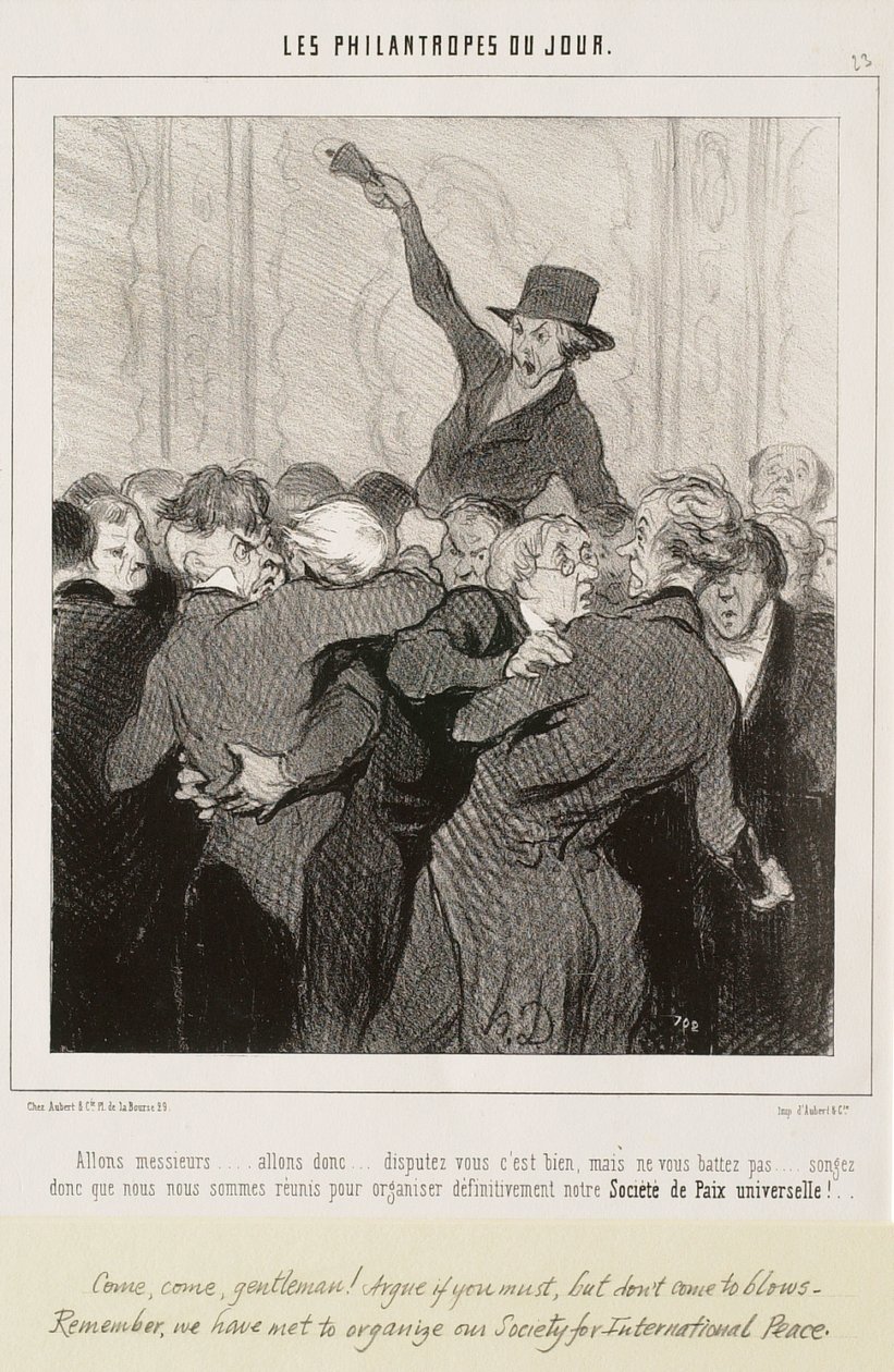 Avanti, signori... Discutete, va bene da Honoré Daumier
