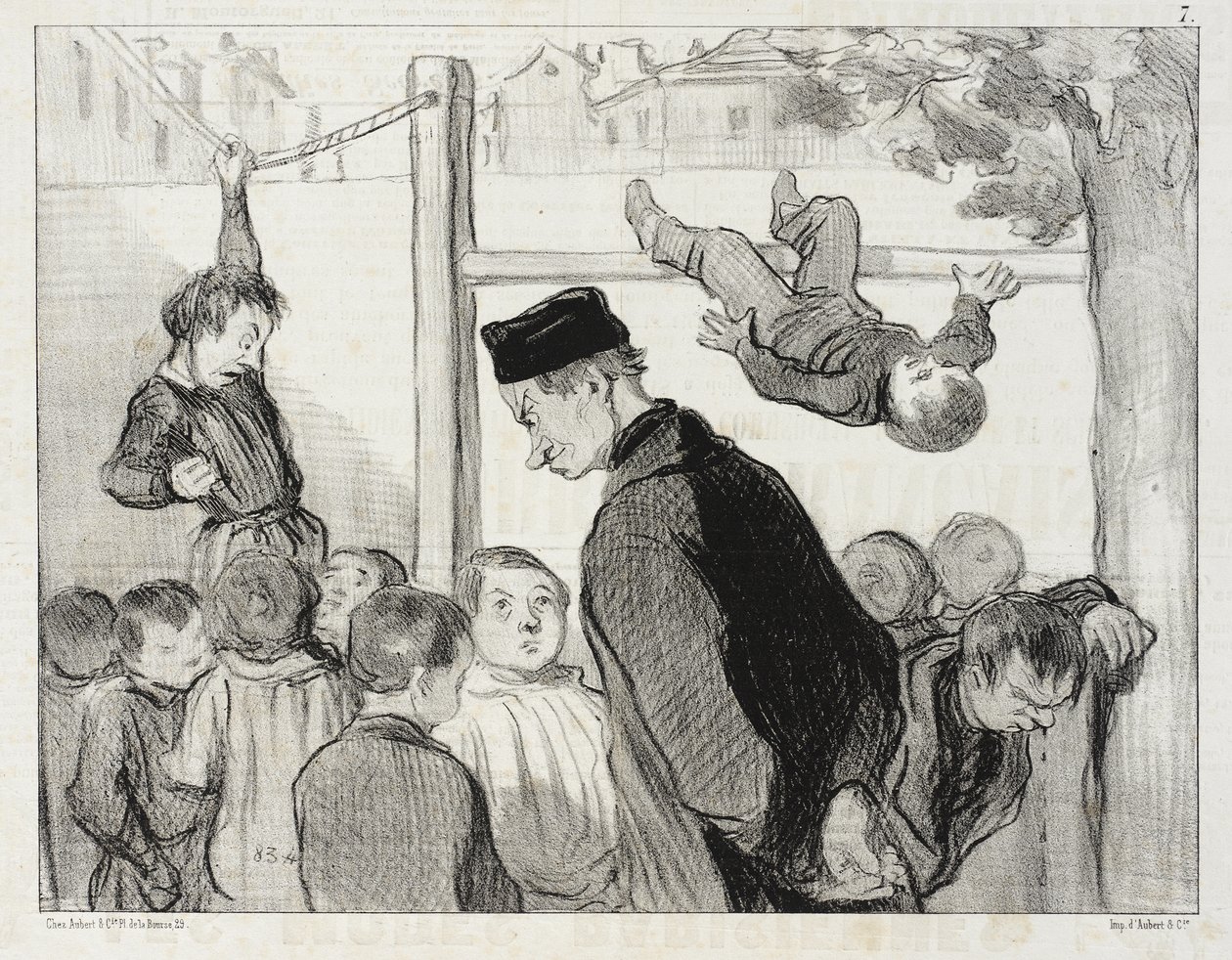 Proprio come la ginnastica allena gli arti... da Honoré Daumier