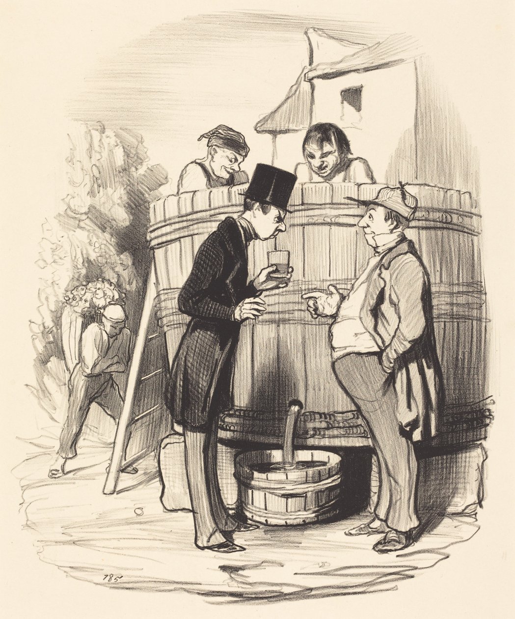 Che ne pensate di questo vinello... da Honoré Daumier