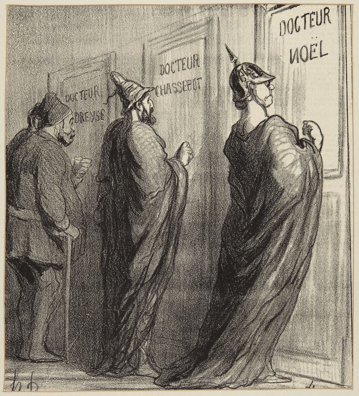 «Consultazioni non gratuite» da Honoré Daumier