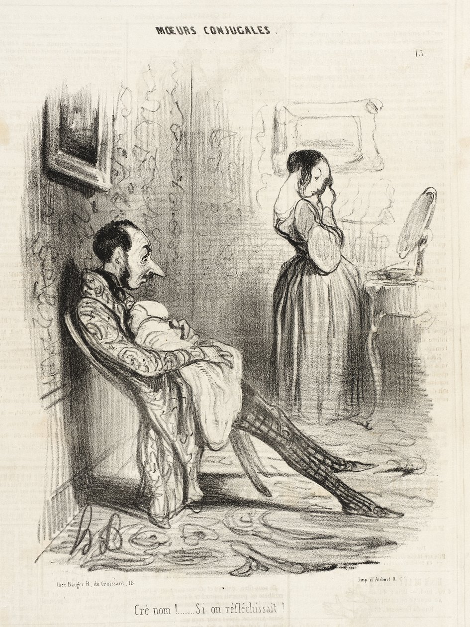 Accidenti!... E se riflettessimo!... da Honoré Daumier