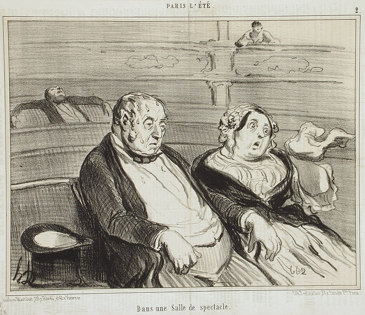 In una sala spettacoli da Honoré Daumier