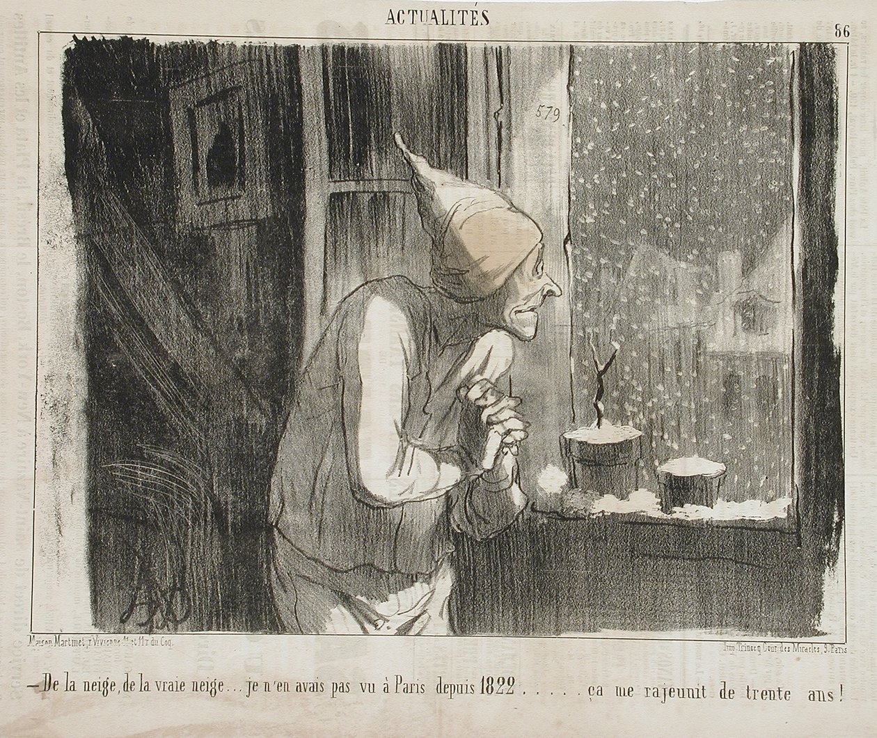 Neve, neve vera... da Honoré Daumier