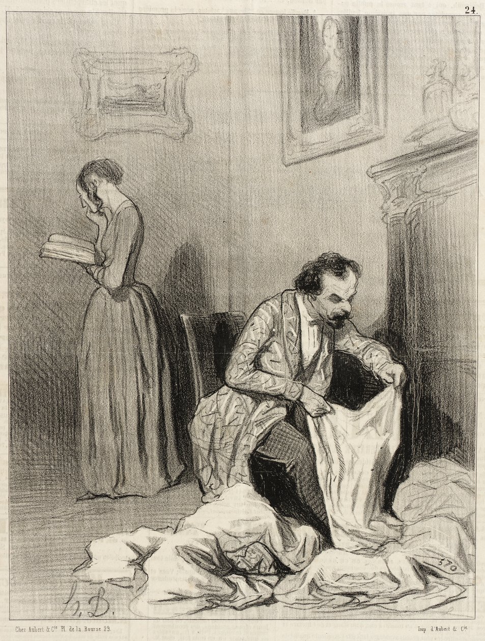 Da quando Virginie ha ottenuto il settimo premio di consolazione... da Honoré Daumier