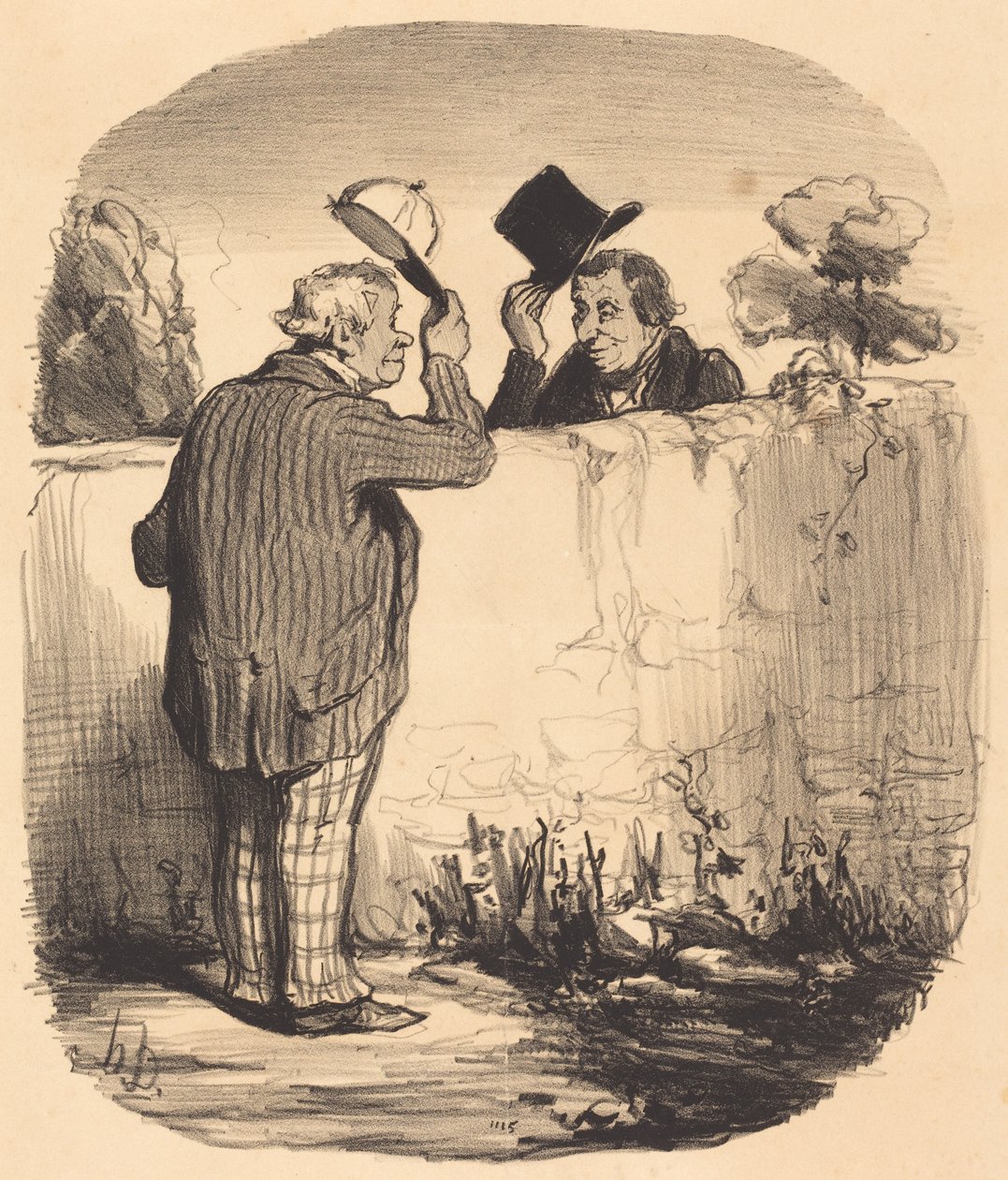 Due buoni vicini da Honoré Daumier