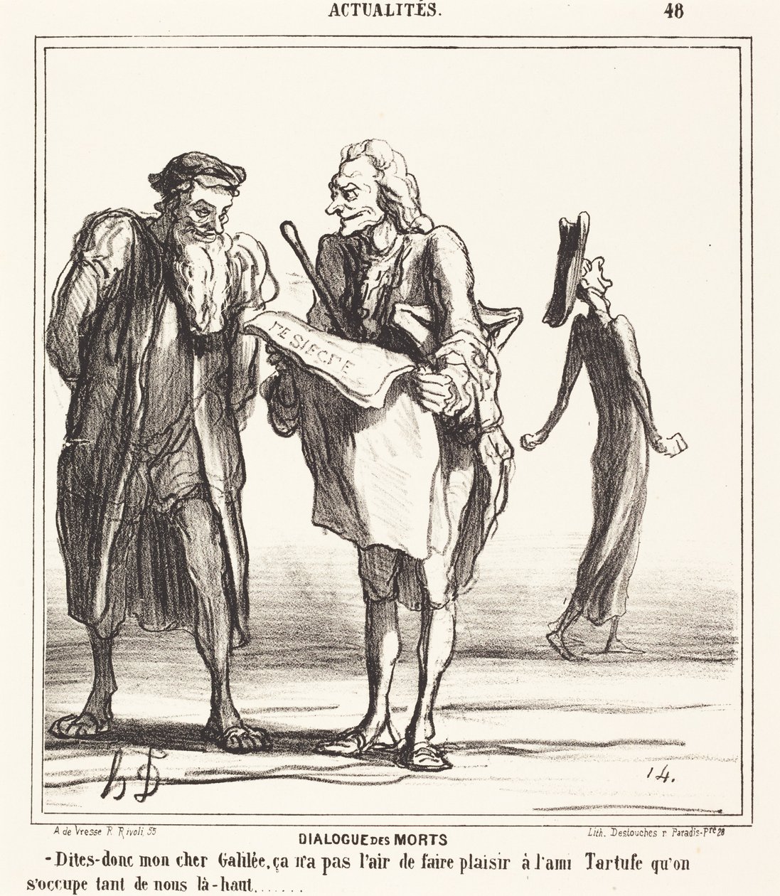 Dialogo dei morti da Honoré Daumier