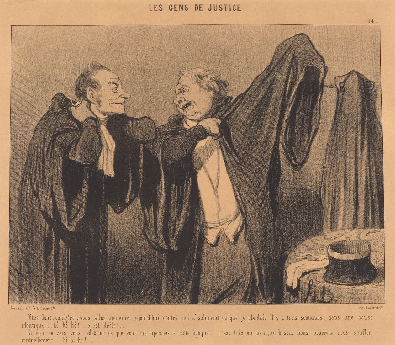 Sagen Sie mal, Kollege, Sie werden unterstützen... da Honoré Daumier