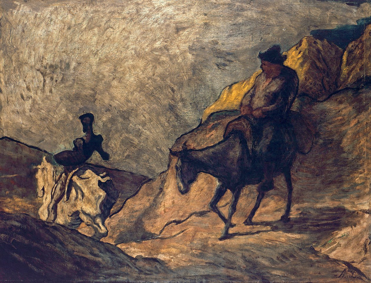 Don Chisciotte e Sancho Panza da Honoré Daumier