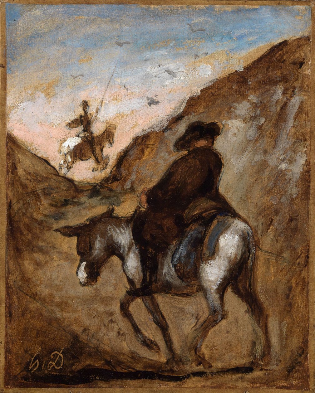 Don Chisciotte e Sancho Panza da Honoré Daumier