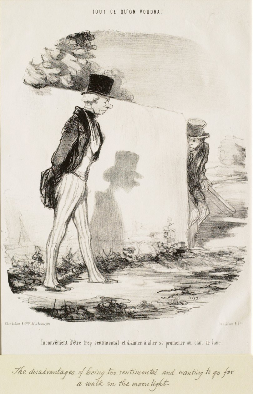 Lo svantaggio di essere troppo sentimentali... da Honoré Daumier