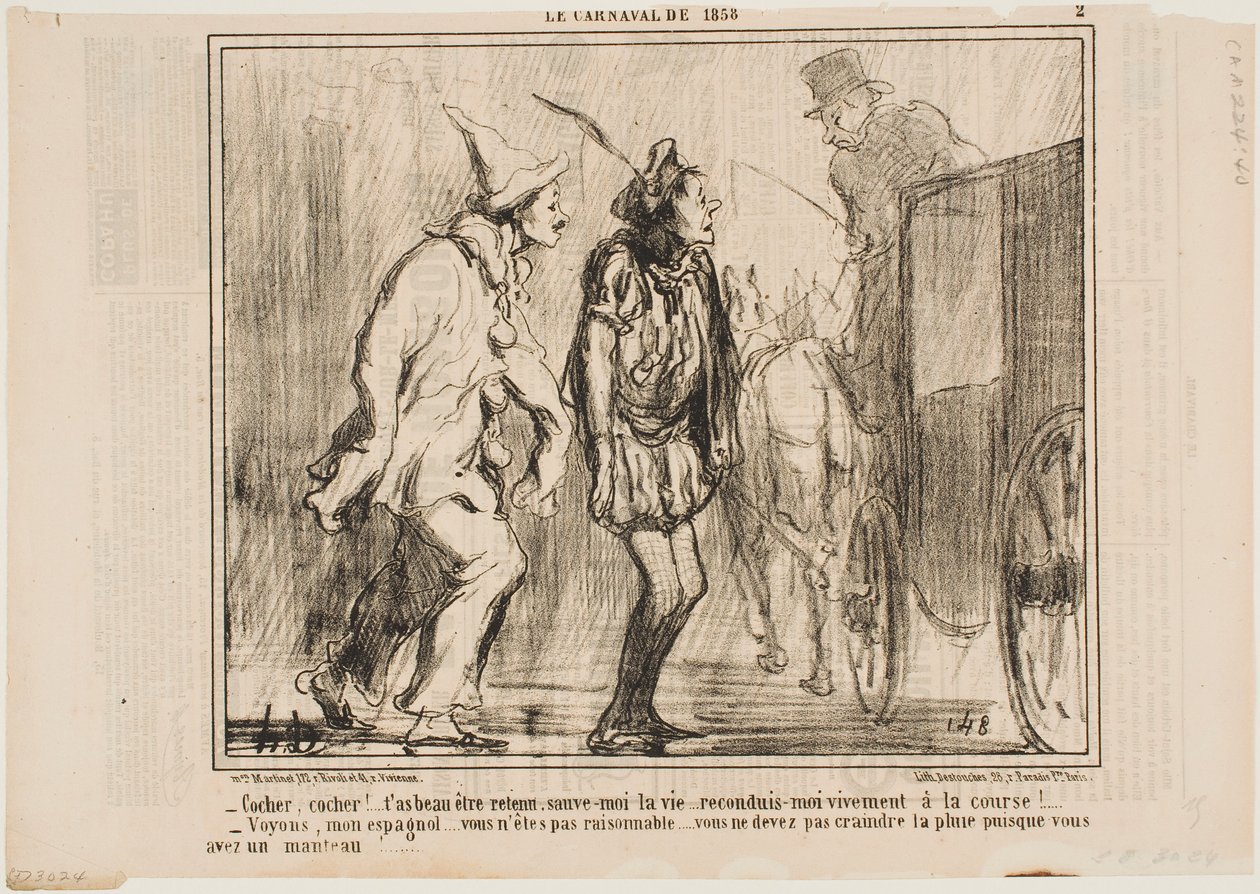 Cocchiere, cocchiere, non puoi respingermi da Honoré Daumier