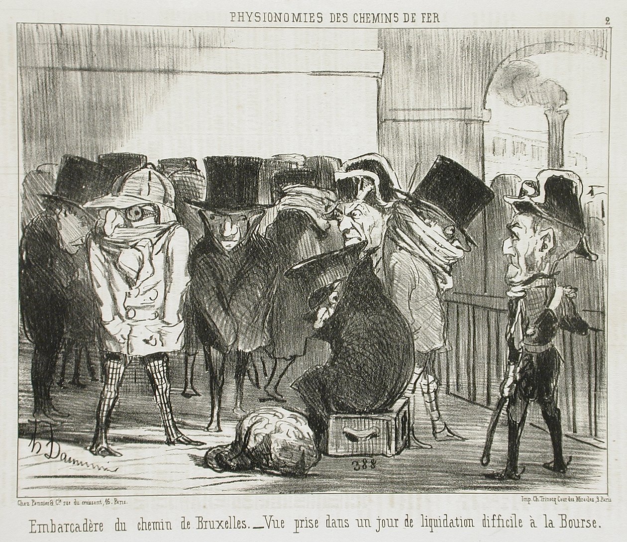 Imbarcadero del Chemin de Bruxelles da Honoré Daumier