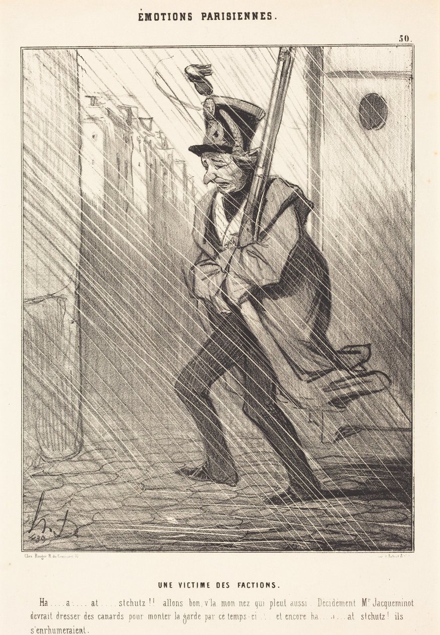 Emozioni parigine: una vittima delle fazioni da Honoré Daumier