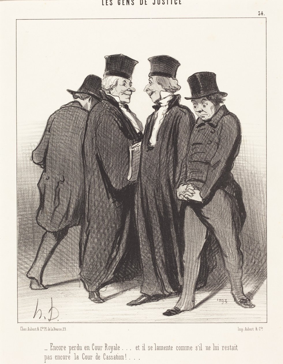 Ha perso di nuovo alla Corte Reale... e si lamenta... da Honoré Daumier