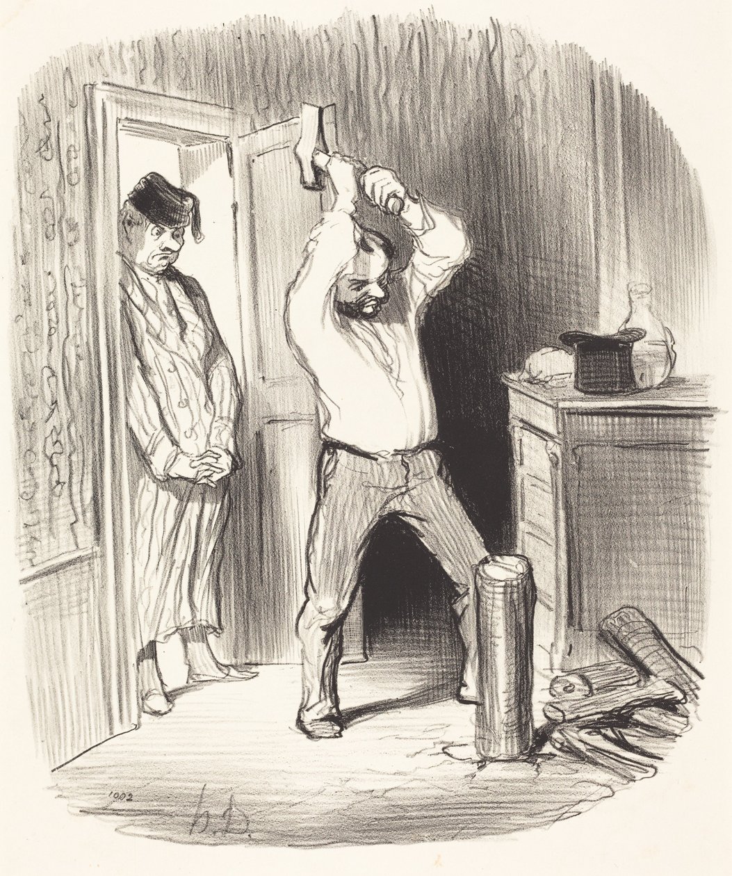 È permesso a Dio... spaccare la legna... da Honoré Daumier