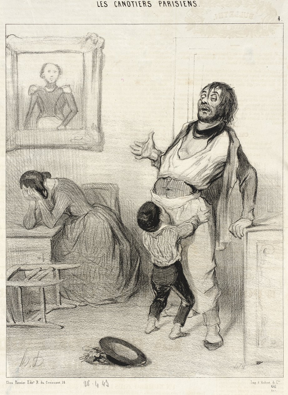 È lecito tornare da Bercy in uno stato del genere... da Honoré Daumier