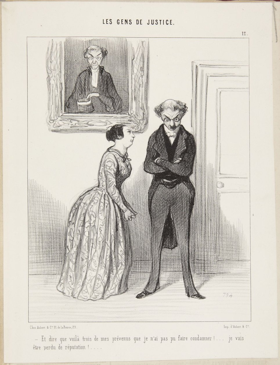 E pensare che ci sono ben tre dei miei imputati che non sono riuscito a far condannare! La mia reputazione ne risentirà! da Honoré Daumier