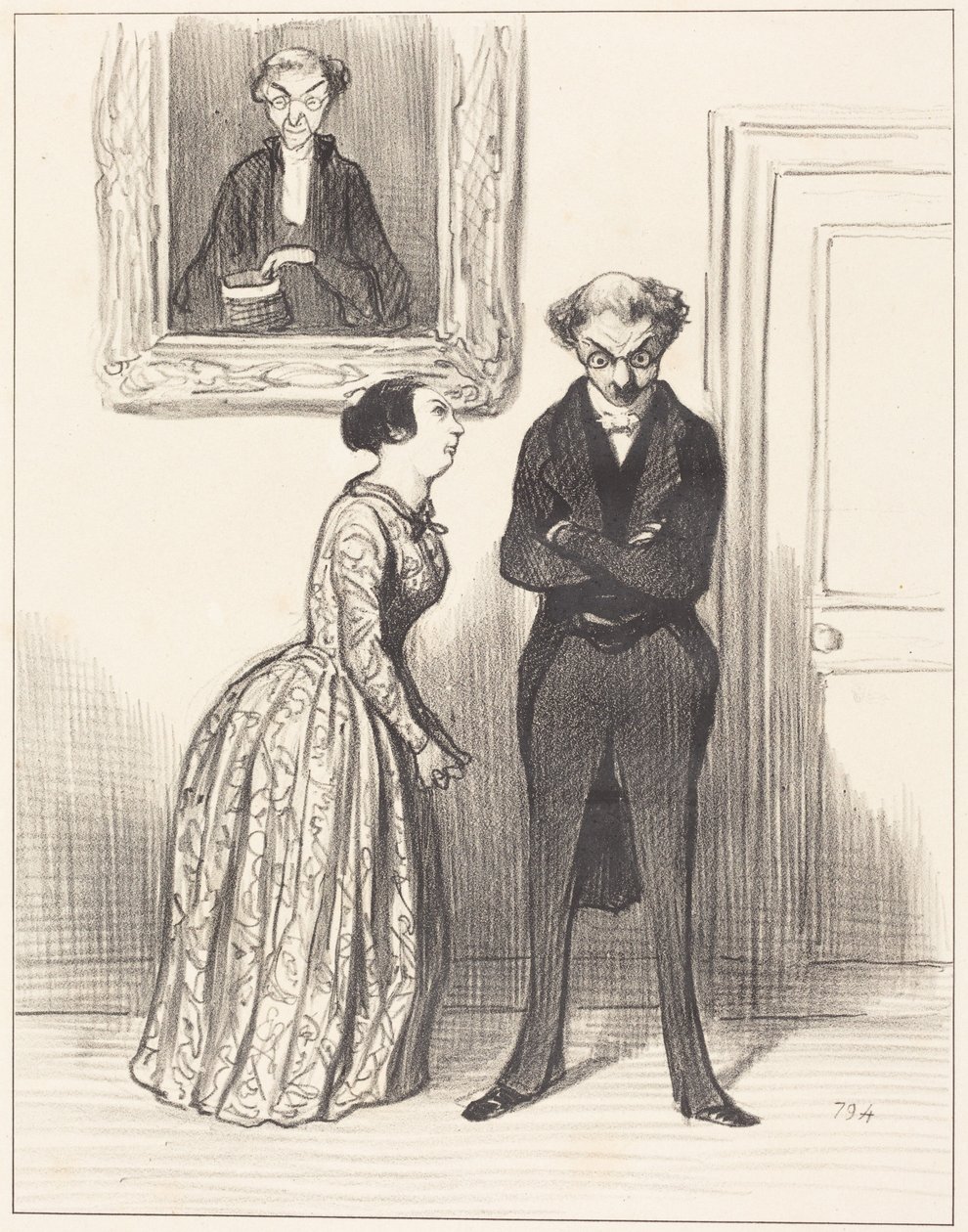 E pensare che sono già tre... che, nonostante avessi denunciato, non sono riuscito a far condannare!... da Honoré Daumier