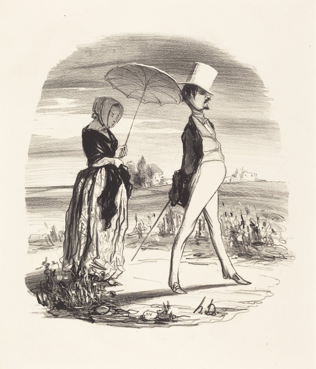 E questo lo chiamiamo “scendere lungo il fiume della vita”... da Honoré Daumier