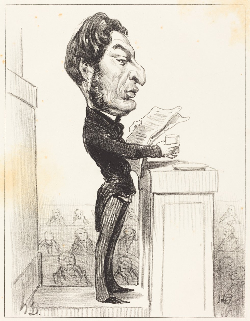 Eugène Rouher da Honoré Daumier