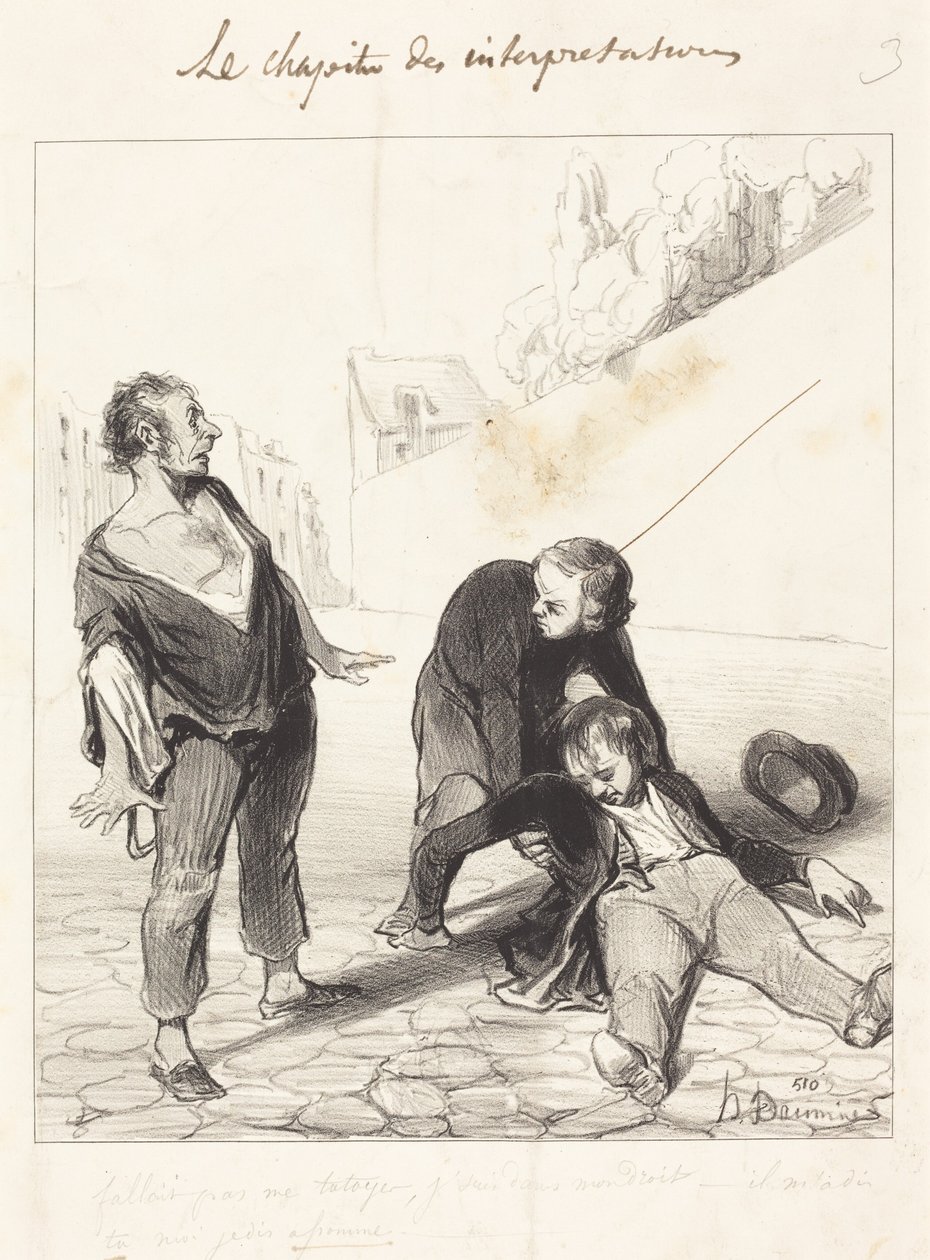 Non avresti dovuto darmi del tu, sono in... da Honoré Daumier