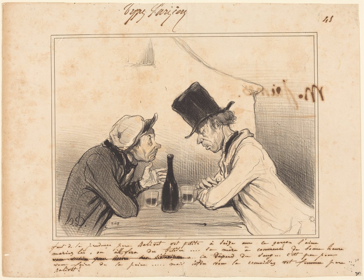 Ci vuole prudenza, padre Balivot, la vostra piccola ha sedici anni... da Honoré Daumier