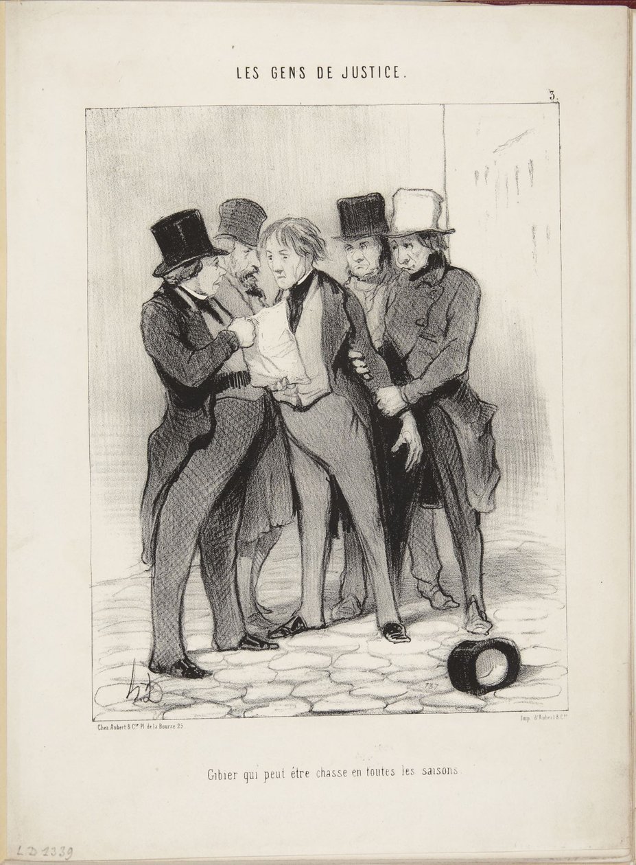 Selvaggina che può essere cacciata in tutte le stagioni da Honoré Daumier