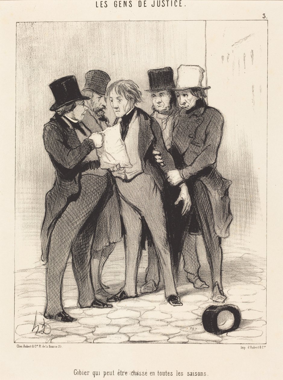 Selvaggina che può essere cacciata in tutte le stagioni da Honoré Daumier