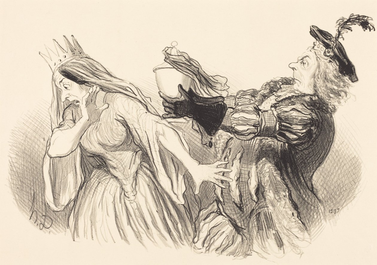 Hamlet da Honoré Daumier