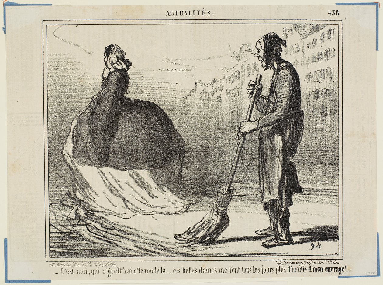 Dovrei rimpiangere questo stile ... Queste grandi dame rendono il mio lavoro ogni giorno minore! da Honoré Daumier