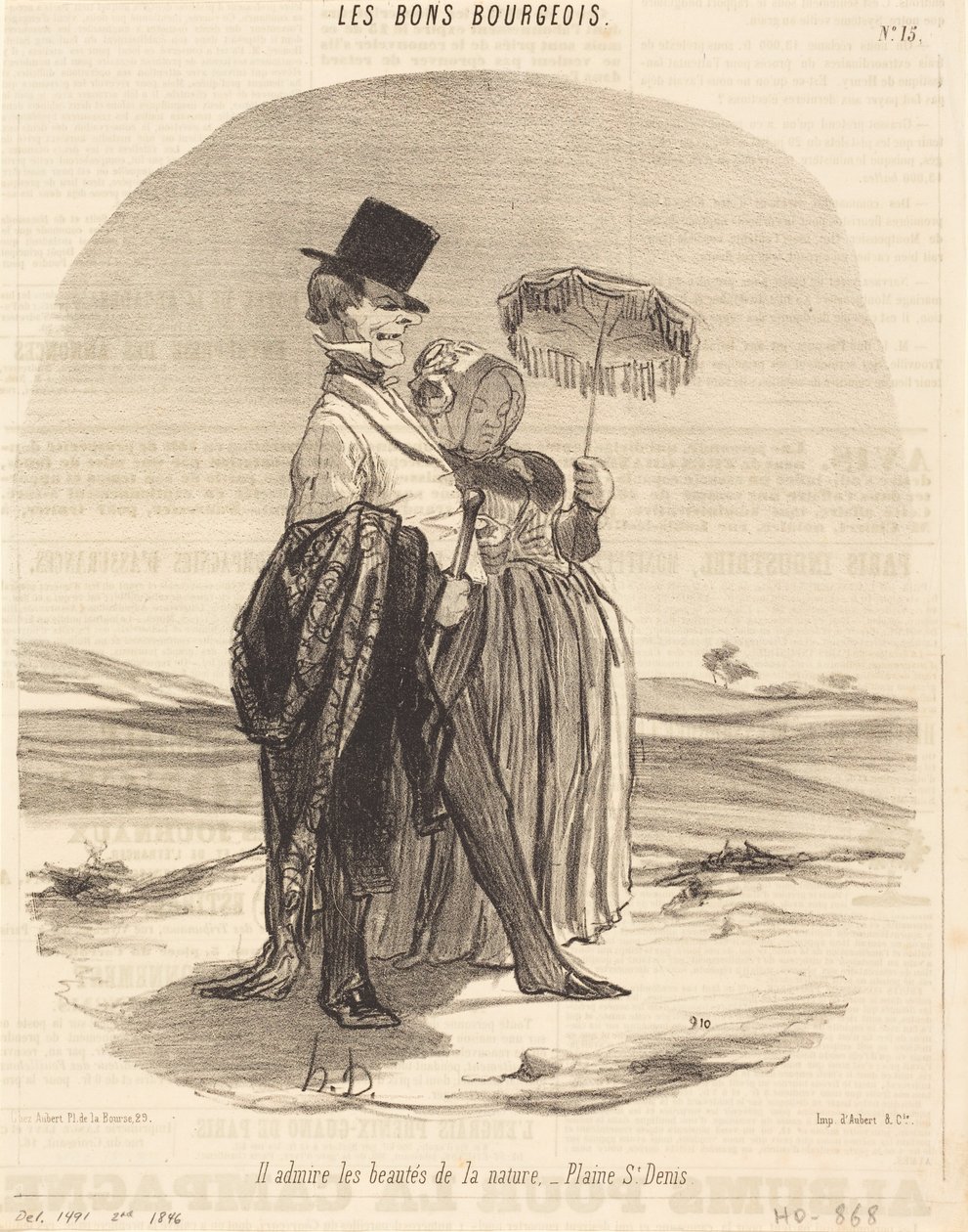 Ammiro le bellezze della natura - Plaine St. Denis da Honoré Daumier