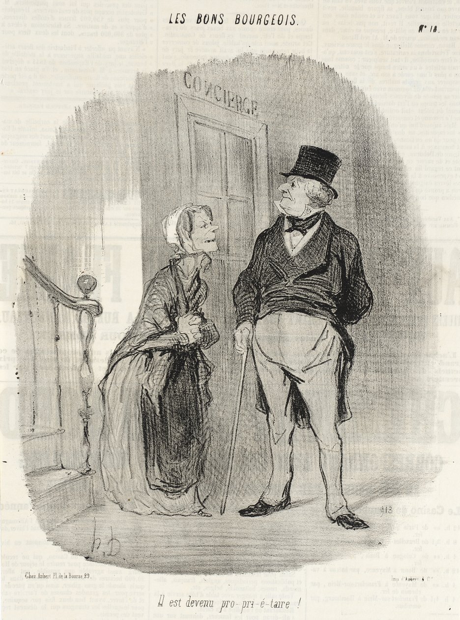 È diventato pro-priet-a-rio! da Honoré Daumier