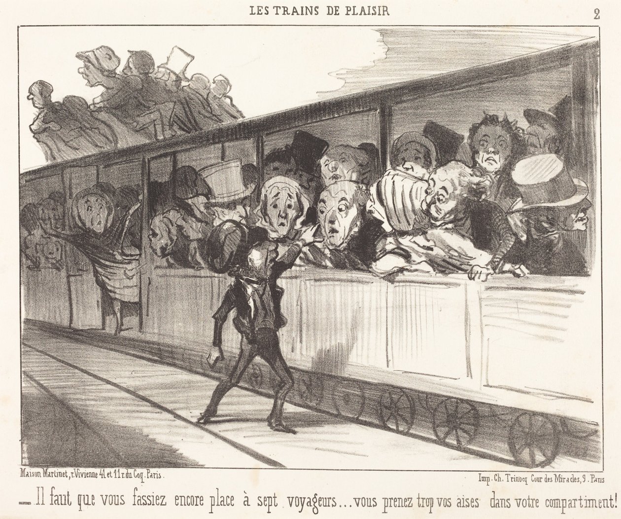 Dovete fare ancora posto... da Honoré Daumier