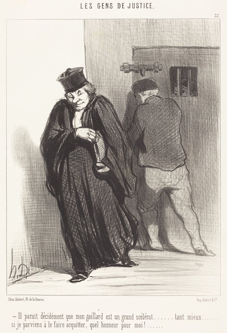Pare... che il mio ragazzo sia un gran mascalzone... da Honoré Daumier