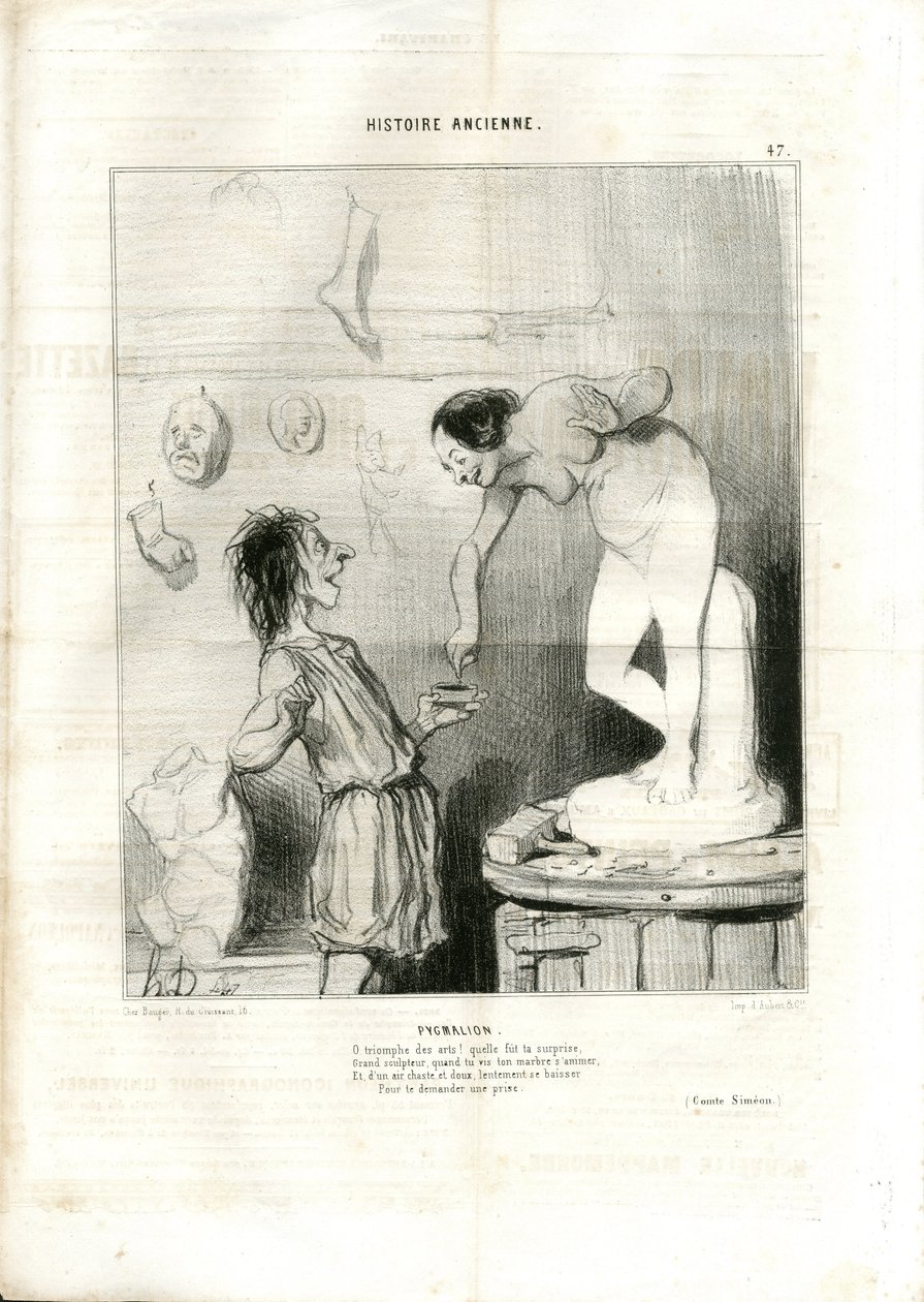 Illustrazione di Honore Daumier (1808-1879) in Le Charivari da Honoré Daumier