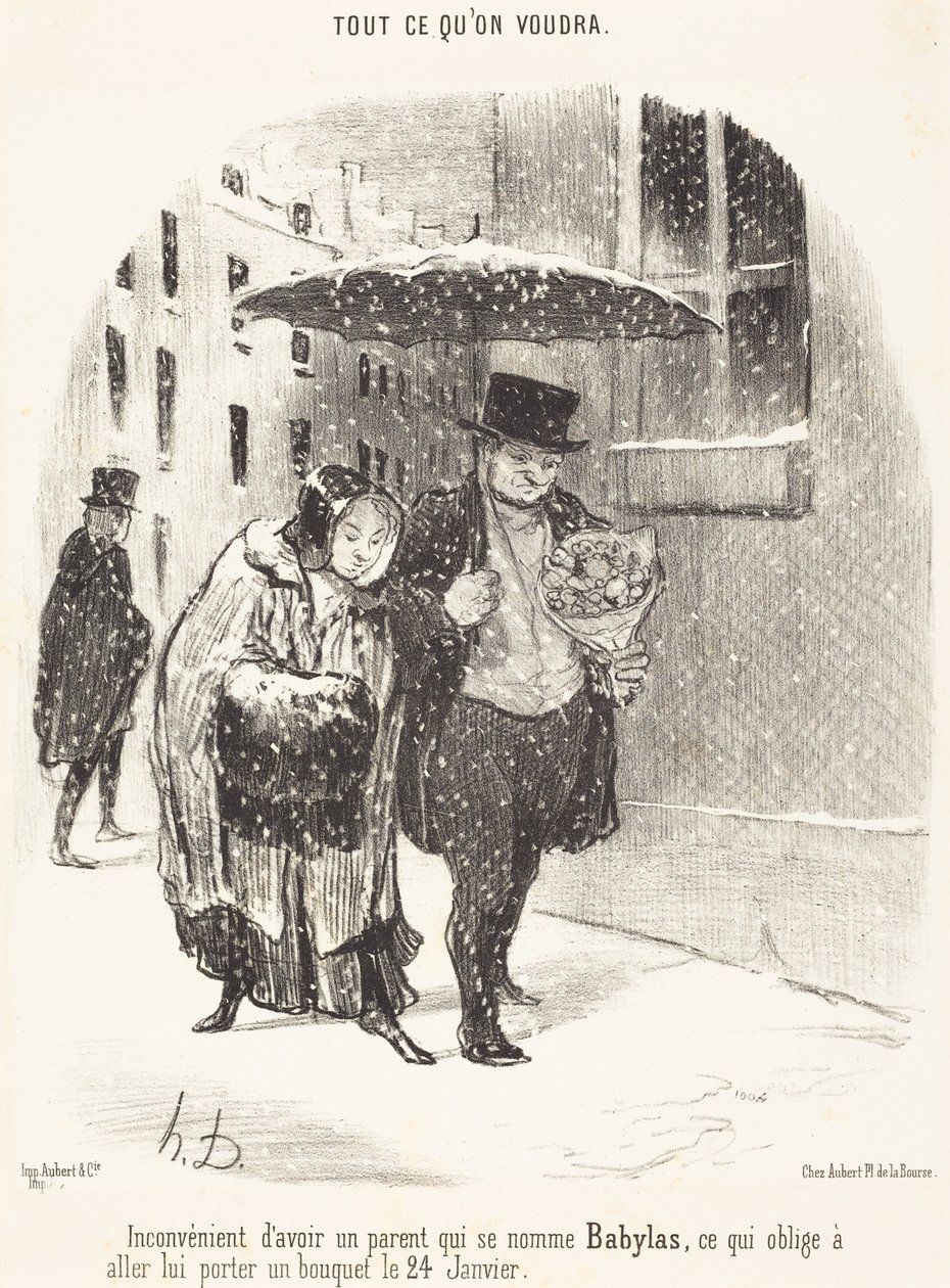 Lo svantaggio di avere un genitore che si chiama Babylas... da Honoré Daumier