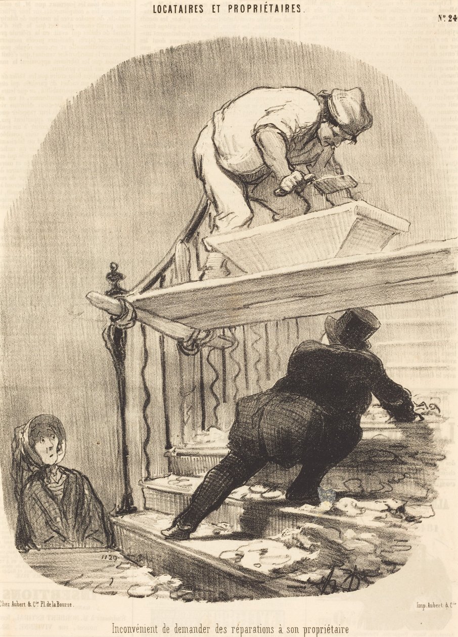 Inconveniente di chiedere riparazioni... da Honoré Daumier